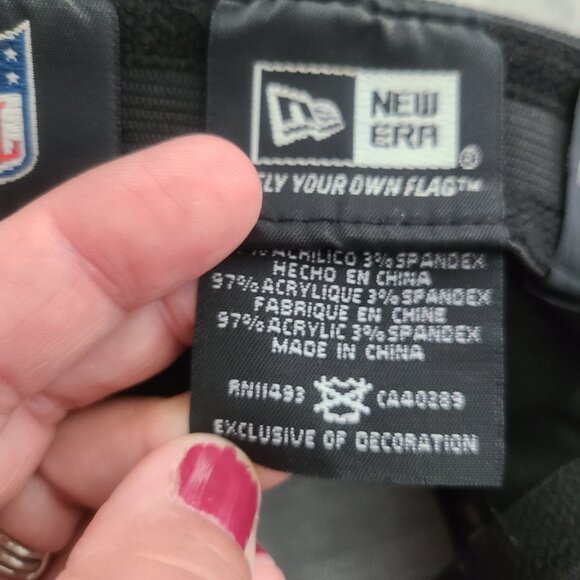 Pittsburgh Steelers New Era NFL Flex Fit Hat Black/Yellow Size M/L - Picture 8 of 8